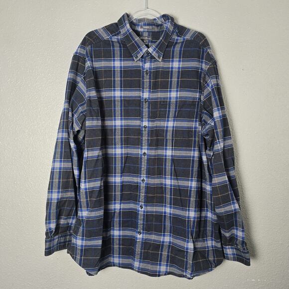 Bundle 2 Eddie Bauer Men's Button-Down Long Sleeve Plaid Flannel Size TXXXL Pack - Picture 2 of 15